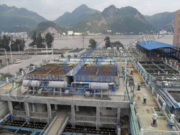 浙江后京電鍍基地水處理現場